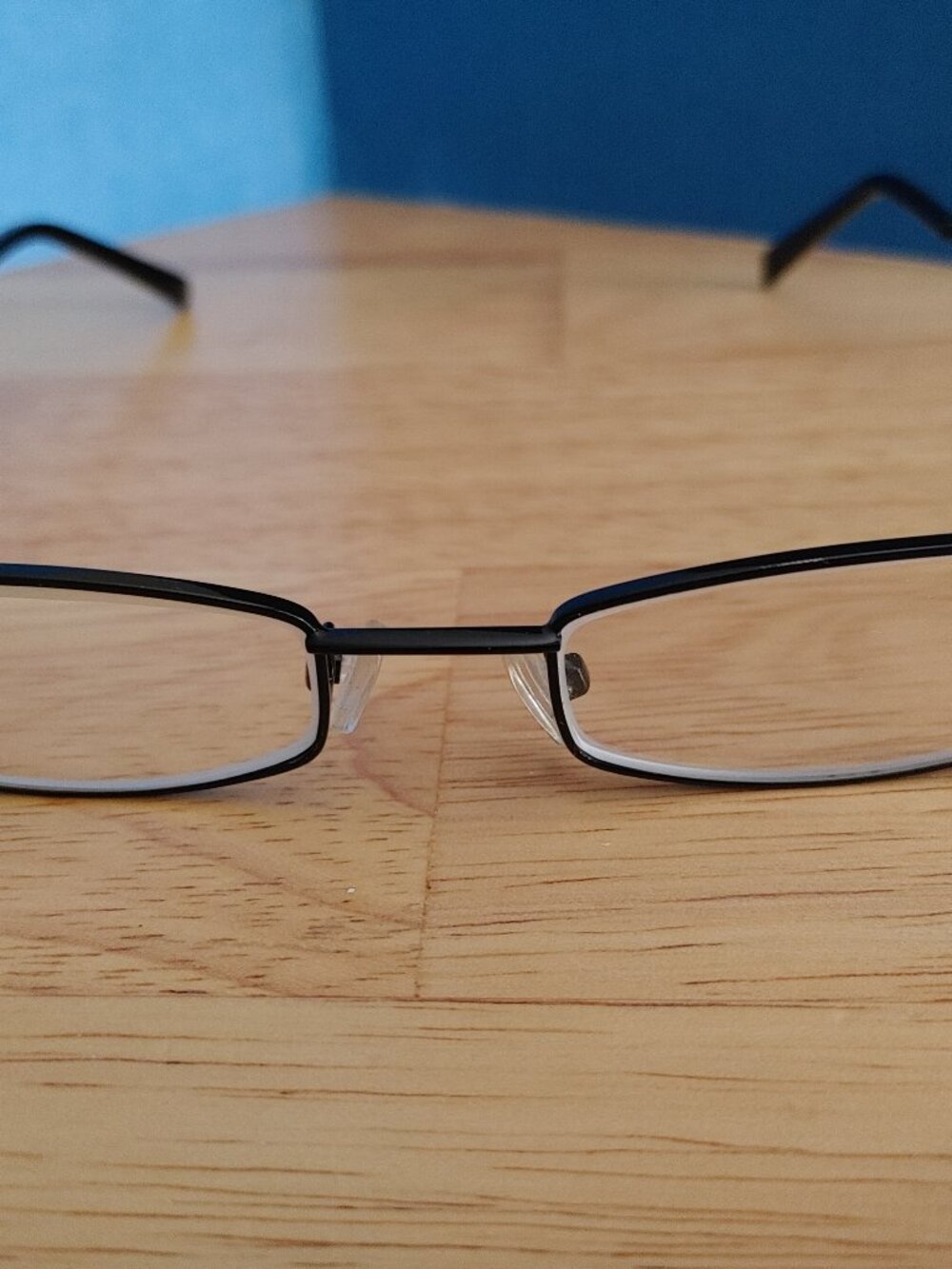 SUCESS Vintage Black Metal Rectangular Frame Eye Glasses